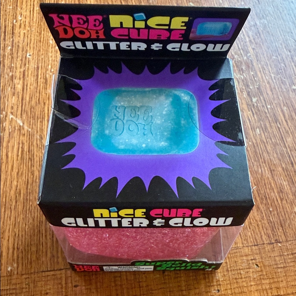 Nee Doh Nice Cube Glitter & Glow Pink - Picture 6 of 6